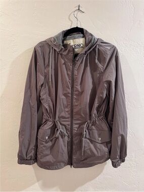 Herno Dusty Taupe Hooded Utility Jacket